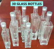 Glass bottle - box of 30 , 250 ml bottle, sauce bottle, spirit bottle,
