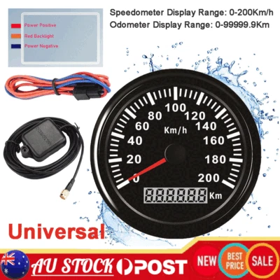85mm/3.35 " GPS Speedometer Odometer Gauge Yacht Boat Marine Truck Universal