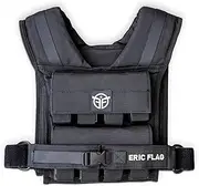 Eric Flag - adjustable bodybuilding vest 10kg or 20kg, close body bodybuilding vest with removable weight, suitable for any morphology, ideal for crossfit, bodybuilding, street training and running