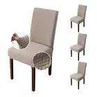 Genina Chair Covers for Dining Room Set of 4 Chair Covers Dining Chair Covers...