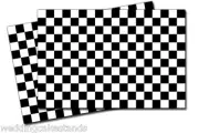 Checkered Racing Flag 2 large vinyl decals 8x12 inches each