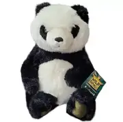 Wild Republic Cuddlekins Panda Plush Stuffed Black & White 10" lovey w/ tag