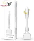 Adjustable Derma Stamp Microneedling Pen 140 Titanium Roller for Hair Beard
