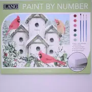 CARDINAL BIRDHOUSE Paint By Number Kit by Jane Shasky