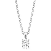 Celebration 9ct White Gold Round Brilliant Cut 0.5 CT Lab Grown Diamond Pendant