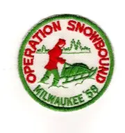 Milwaukee County Council Wisconsin, 1958 Operation Snowbound Patch