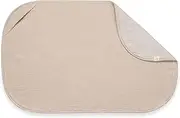 Hauck Changing Mat Topper and Towel, Breathable Muslin and Terry Cloth Fabric, Washable at 60°C, for Boys and Girls, Suitable for Hauck Change N Clean Baby Changing Mat (Beige)