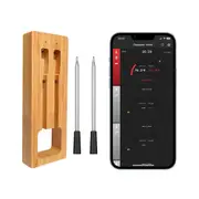 Wireless Meat Thermometer,Bluetooth Meat Thermometer with 300ft Wireless Range,Digital Cooking Thermometer with Alert