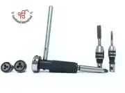 2MT Lathe Tailstock Tap And Die Holder set Sliding Floating Type MT2 Shank INCH