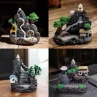 Waterfall Incense Burner Ceramic Backflow Incense Holder Incense AU V1L1