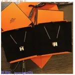 二手 HERMES POP H 立體方型 米白拼玫瑰金項鍊