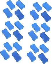 Sewroro 24pcs Whiteboard Eraser Chalkboard Eraser for Mini Dry Fridge White Board Whiteboard Duster Magnetic Notice Erasers for Teacher Supplies for Classroom Felt Cloth Blue