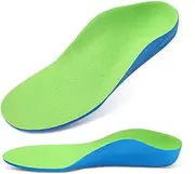 [Generic] High Arch Support Plantar Fasciitis Insoles Orthotic Inserts for Flat Feet and Over Pronation (Style 1, 25CM)