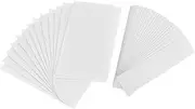 NUOBESTY Label Holders for Storage Bins 50pcs PVC Sticker Organizer Adhesive Label Pockets for Office Kitchen Business Cards