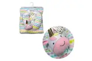 Baby Animal Coral Fleece Blanket + Pillow Unicorn