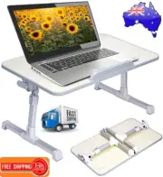 Adjustable Laptop Desk Bed Table Foldable Legs Reading Writing on Bed Ergonomic