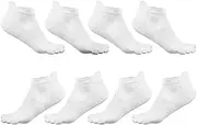[Generic] 4a Of Lightweight And Moisture-wicking Five Finger Socks For Men Breathable Cotton Five Finger Toe Men Sock Durable