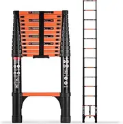 [SINMEIRUN] Telescoping Ladder, 16.5 FT Aluminum Telescopic Portable Extension Folding Multi-Purpose Compact Ladder for Household Or Outdoor Work, 330lbs Max Capacity
