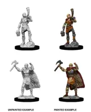 HUMAN FEMALE BARBARIAN D&D Nolzur's Marvelous Miniatures Wizkids WZK90056