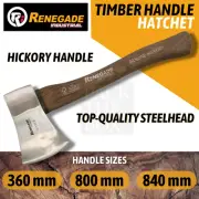 Renegade Axe Hatchets Timber Hickory Handle Steelhead Industrial RIAXE 1.5-4.5lb