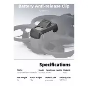 Black Battery Fixing Anti-release Clip Accessories for Sunnylife Avata2