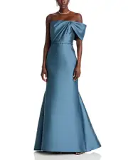 Amsale Bow Detail Gown