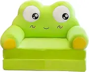 Generic Kids Couch Fold Out Kids Sofa Bed Convertible Sofa to Lounger Foldable Chair for Home, Big Eyed Frog