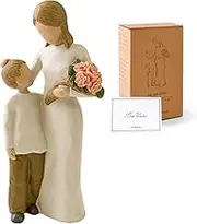 Loyzcy Mother and Son Figurines, Mothers Birthday Gifts from Son, Thank You Gifts for Women, Sculpted Hand-Painted Figures, Mothers Day Christmas New Moms Gift