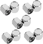 Sosoport 10pcs Metal Valve Stem Caps Theft Dust Caps for Cars Suvs Trucks Weather Resistant Design Easy Installation Comprehensive Protection for Tire Valves