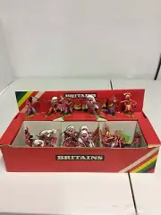 RARE Retail Counter Box Display NEW Britains Deetail Indians 36 figures # 7540