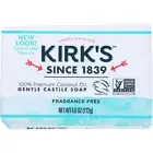 Kirk'S Gentle Castile Soap Fragrance Free 4 Oz