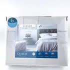 Luxury Collection Queen Sheet Set Luxurious 1500 TC Cotton Blend Taupe Gray New