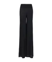 Rick Owens Lido Bias High Waist Palazzo Trousers IT46 Black