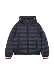 Moncler Kids Giroux Quilted Shell Jacket (8-10 Years) - Navy 8 years