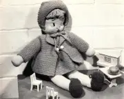 1950's DOLL & CLOTHES / MIRANDA - COPY toy knitting pattern