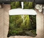 3D Sunshine Forest 2852NA Bed Pillowcases Quilt Cover Duvet Kathy Barefield Fay