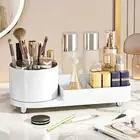 Large Capacity 360° Rotating Makeup Organizer Sundries Storage Box Dormitory