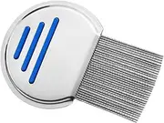 NUCARTURE Stainless Steel Lice Scalp Terminator Fine Egg Dust Removal Comb Brushes for Women/Kids lice comb hair women terminator louse and nit comb eggs remover