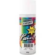 Ozoffer Australian Export Spray Paint Cans 250Gm - Matt White