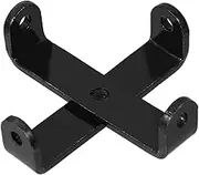ULTECHNOVO Industrial Metal Shelf Mounting Brackets Heavy Duty U-Shape Steel Brackets with Center Hole Black Floating Shelf Hardware for Versatile Storage