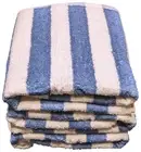3 - Hotel & Spa Pool Beach Cabana Towels 100% Ring Spun Cotton Blue/White Stripe