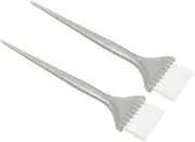 OSOLADY 2pcs Baking Oil Comb Set Hair Brush Oil Applicator for Hair Dye Styling Brush Boar Bristle Safe for Scalp