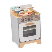 Kids Toy Pretend Play Oven Playset Wooden Play Oven Toy 2+ Years Old Kids