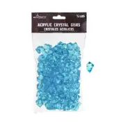 Mega Crafts - 1/2 Pound Acrylic Decorative Ice Rock Cubes - Turquoise