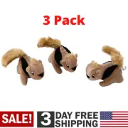 Squeaky Dog Toy Squirrel Hide And Seek Puzzle Plush Stuffed Puppy Squeaker Fetch
