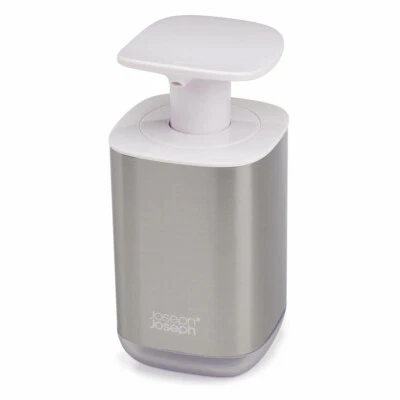 Joseph Joseph Presto Steel Bathroom/Kitchen Soap Pump/Dispenser 8x16cm White
