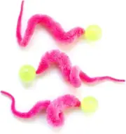 Wiggly Ball Glow-in-The-Dark Fun Bouncy Cat Toy Ball in Assorted Colors