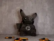 Dark Pikachu Chalk Bag | Gothic Pokémon-Inspired Chalk Bag for Climbers