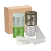 4pcs Chiffon Ribbon, 1"x5 Yard Silk Ribbon, Green Glitter Fabric Ribbon