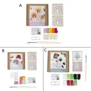 Rainbow Hook Kits Embroidery Crafting Arts for Adults Beginners